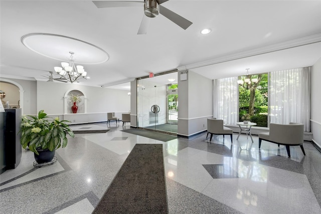 177 E Hartsdale Ave Unit 5L, Hartsdale, NY 10530 - common area with recessed lighting and ornamental molding