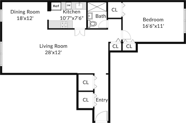 177 E Hartsdale Ave Unit 5L, Hartsdale, NY 10530 - home floor plan