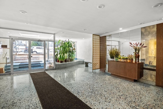 642 Locust St Unit 3K, Mount Vernon, NY 10552 - building lobby featuring recessed lighting and ornamental molding