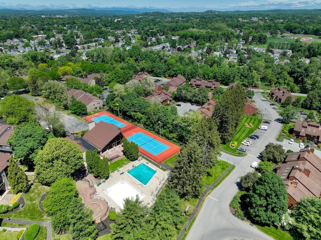 235 Panorama Ct, Poughkeepsie, NY 12603 - drone / aerial view of a pool area