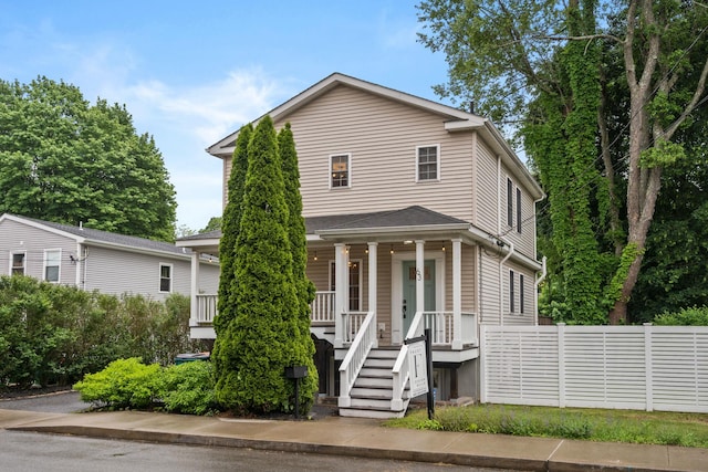 63 Liberty St, Beacon, NY 12508 - traditional home featuring covered porch