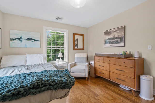 63 Liberty St, Beacon, NY 12508 - bedroom with light wood-style flooring