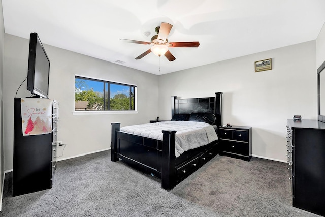 10 Point Cir S Unit 10, Coram, NY 11727 - carpeted bedroom featuring baseboards and a ceiling fan