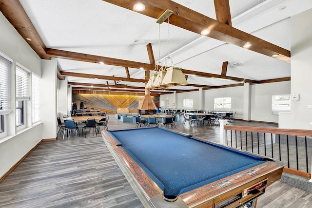 10 Point Cir S Unit 10, Coram, NY 11727 - recreation room with pool table, wood finished floors, and baseboards