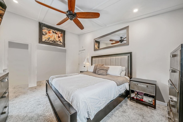 29 Montauk St, Selden, NY 11784 - carpeted bedroom featuring recessed lighting and a ceiling fan
