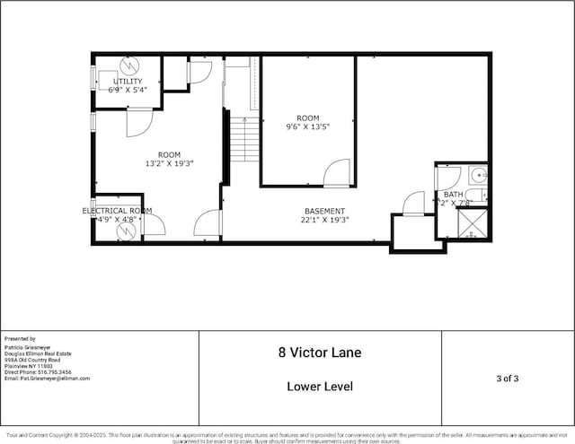 8 Victor Ln, Woodbury, NY 11797 - floor plan / room layout