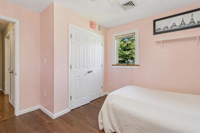 312 Diddell Rd, Poughkeepsie, NY 12603 - bedroom with wood finished floors, baseboards, and a closet