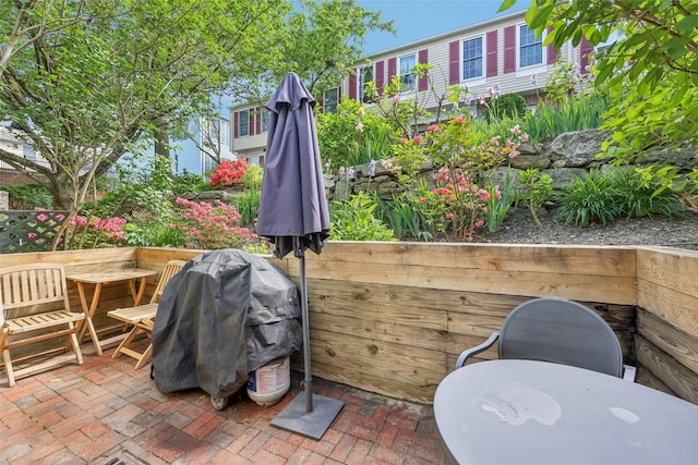 7 Washington Mews Unit 7, Port Chester, NY 10573 - view of patio featuring grilling area
