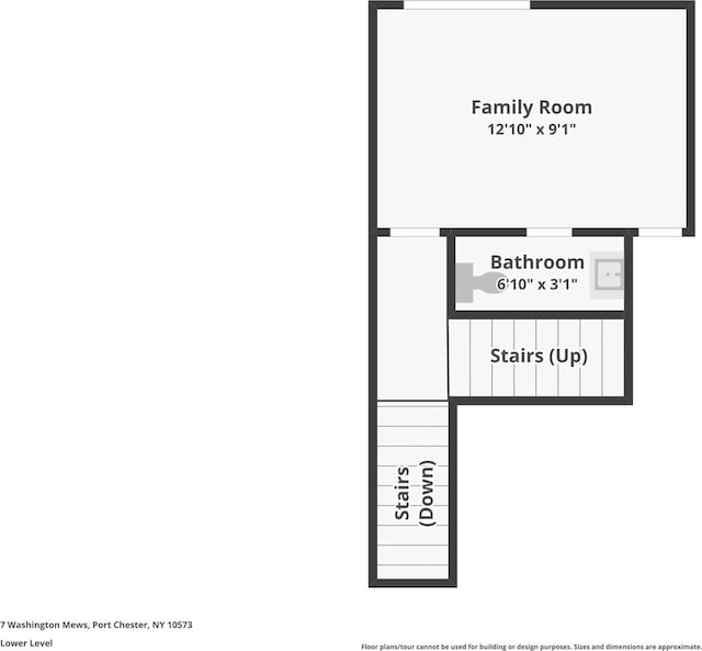 7 Washington Mews Unit 7, Port Chester, NY 10573 - view of room layout