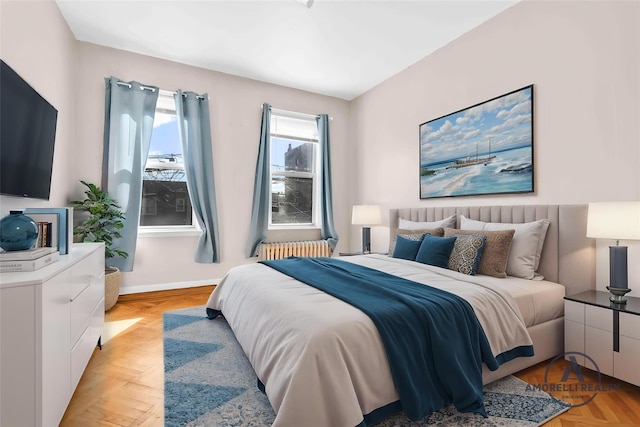 3004 14th St, Astoria, NY 11102 - bedroom featuring radiator heating unit and baseboards