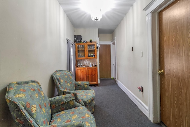 4 Oakley Pl, Mount Vernon, NY 10550 - living area with dark colored carpet and baseboards