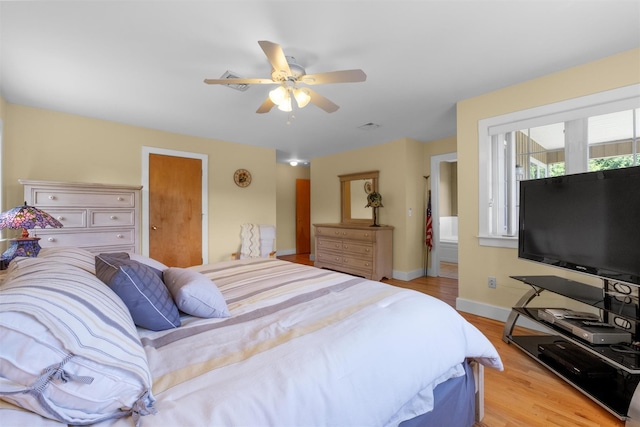 138 Jansen, Holmes, NY 12531 - bedroom featuring light wood-style flooring and a ceiling fan