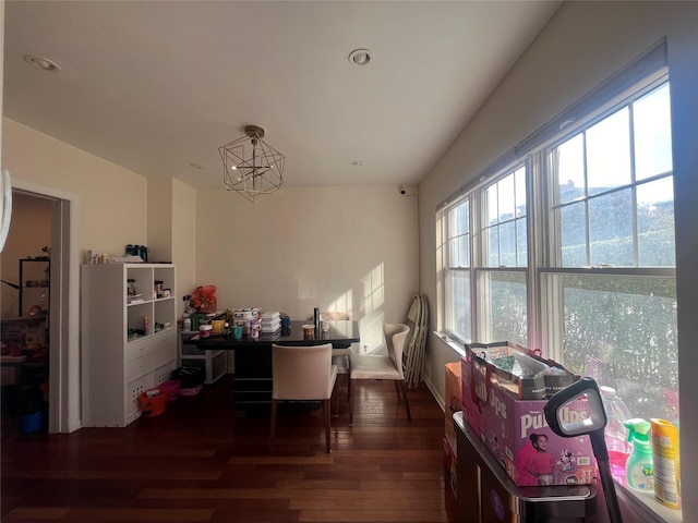 167-11 Powells Cove Blvd Unit 27, Beechhurst, NY 11357 - dining area featuring wood finished floors and a chandelier