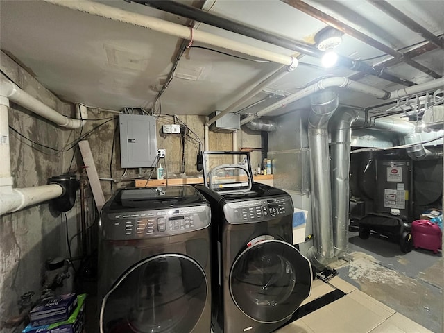 167-11 Powells Cove Blvd Unit 27, Beechhurst, NY 11357 - washroom featuring separate washer and dryer and electric panel