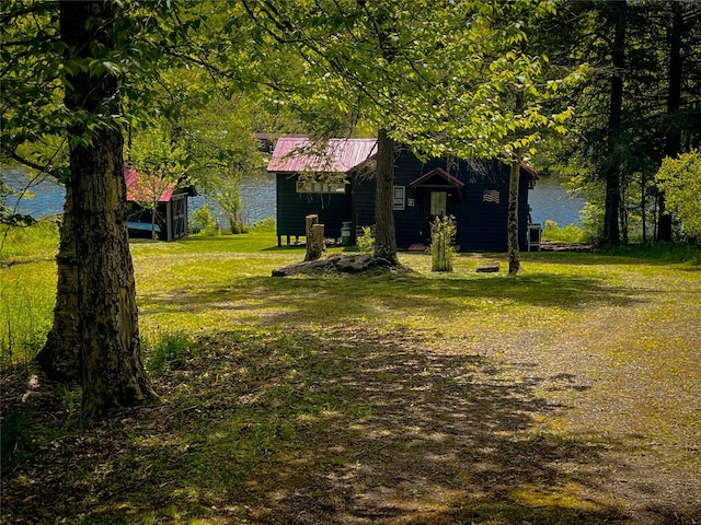 110 Lake Muskoday Rd, Roscoe, NY 12736 - view of grassy yard featuring a water view