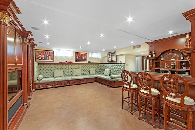 267 Dover St, Brooklyn, NY 11235 - indoor dry bar featuring recessed lighting