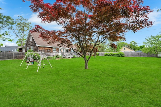 301 Maple Ave, Patchogue, NY 11772 - view of yard featuring a playground