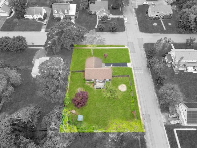 301 Maple Ave, Patchogue, NY 11772 - aerial view of residential area featuring property parcel outlined