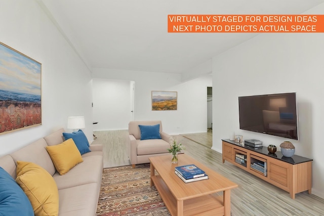 88-09 35th Ave Unit 5K, Jackson Heights, NY 11372 - living area featuring light wood-style floors