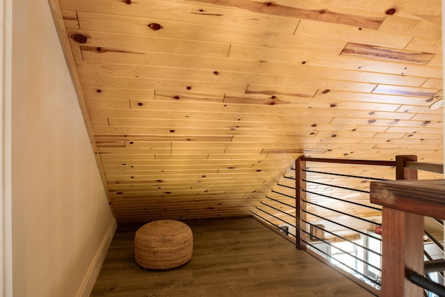 235 Terwilliger Rd, Livingston Manor, NY 12758 - sauna / steam room with baseboards, wood finished floors, and wood ceiling