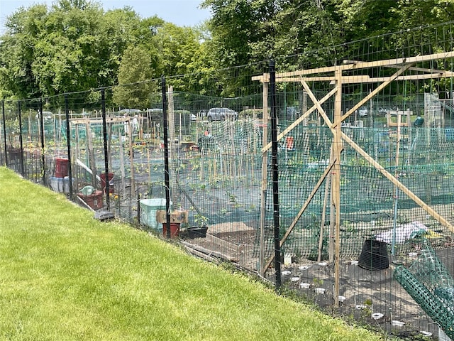 6DEVONCOURT Devon Unit B, Yorktown Heights, NY 10598 - view of tennis court with a vegetable garden