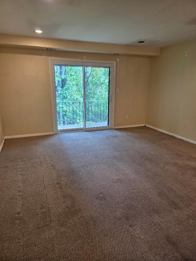 8 Cedar Ct Unit 8, Selden, NY 11784 - carpeted spare room with baseboards and recessed lighting