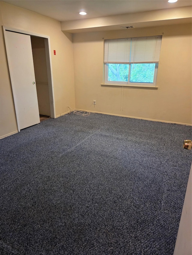 8 Cedar Ct Unit 8, Selden, NY 11784 - unfurnished bedroom with recessed lighting, carpet flooring, and baseboards