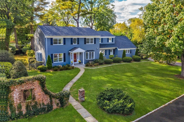 28 Valley Rd, Manhasset, NY 11030 - colonial inspired home with view of scattered trees