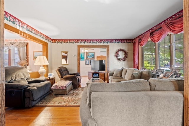 45-31 169th St, Flushing, NY 11358 - living room with wood finished floors