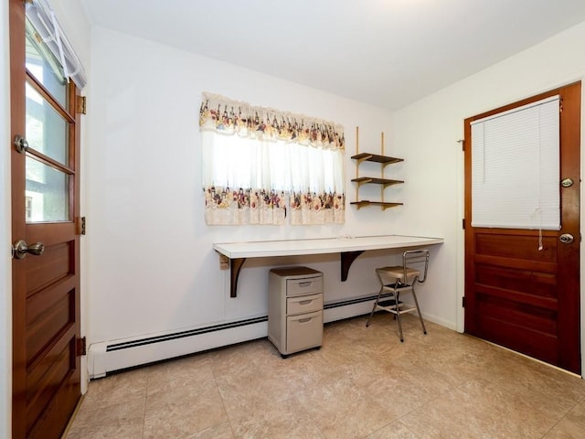 3 Brookland Farms Rd, Poughkeepsie, NY 12601 - office area featuring baseboard heating and healthy amount of natural light