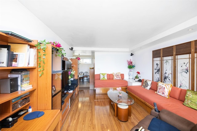215 Park Row Unit 8B, New York Manhattan, NY 10038 - living room featuring wood finished floors