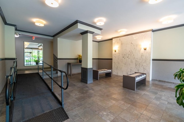 240 Garth Rd Unit 2G2, Scarsdale, NY 10583 - lobby with crown molding