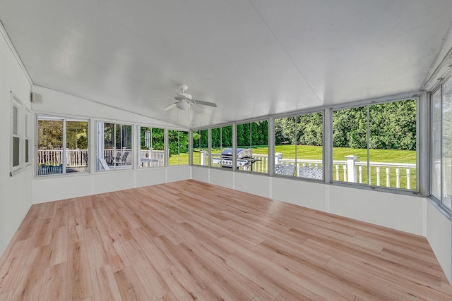 20 Vineyard Way, Mount Sinai, NY 11766 - unfurnished sunroom featuring a ceiling fan, healthy amount of natural light, and vaulted ceiling