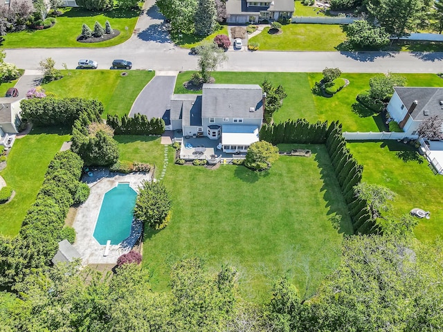20 Vineyard Way, Mount Sinai, NY 11766 - bird's eye view of a pool area