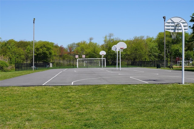 352 Bay Ave, Patchogue, NY 11772 - view of basketball court with community basketball court