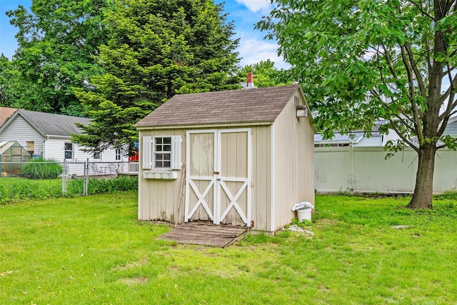 37 Prospect St, Garnerville, NY 10923 - view of shed featuring a fenced backyard