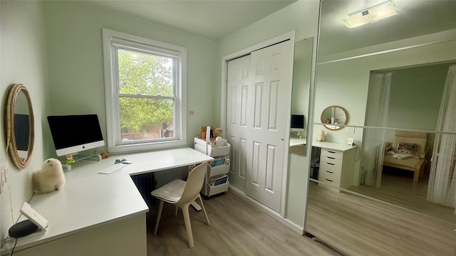 154-6 64th Ave, Flushing, NY 11367 - home office with light wood-style flooring