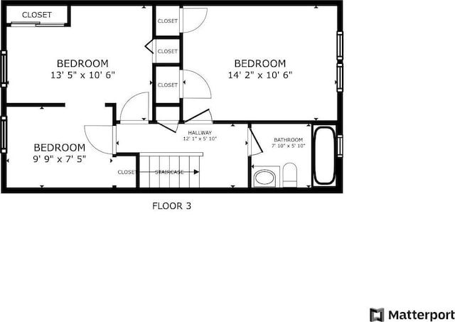 154-6 64th Ave, Flushing, NY 11367 - floor plan / room layout