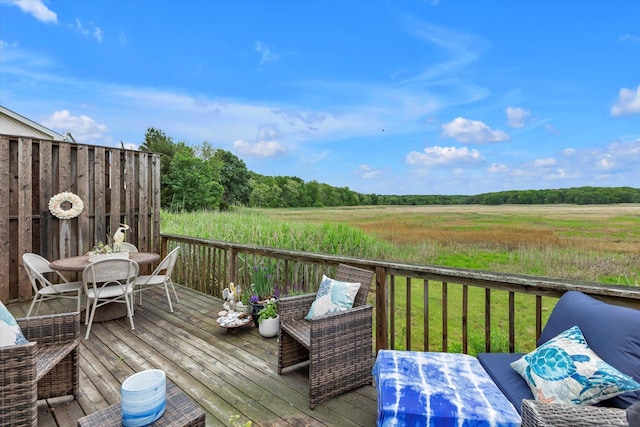 3 Makamah Beach Rd, Northport, NY 11768 - deck featuring outdoor dining area