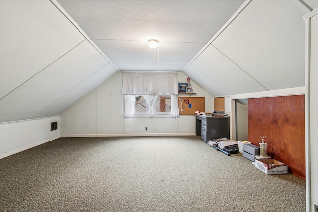 142 Woodhull Ave, Riverhead, NY 11901 - bonus room featuring carpet flooring, lofted ceiling, and baseboards