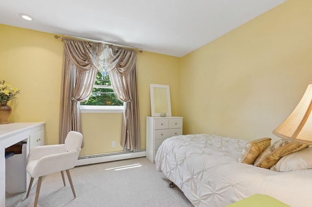 33 Elm St, Lake Ronkonkoma, NY 11779 - carpeted bedroom with baseboard heating and recessed lighting