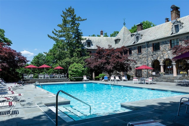 1 Berkley Ct, Briarcliff Manor, NY 10510 - community pool featuring a patio area