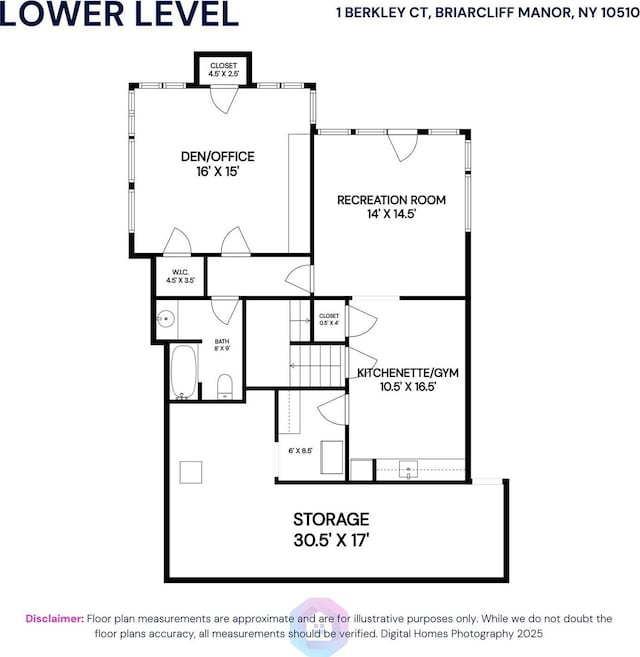 1 Berkley Ct, Briarcliff Manor, NY 10510 - floor plan / room layout
