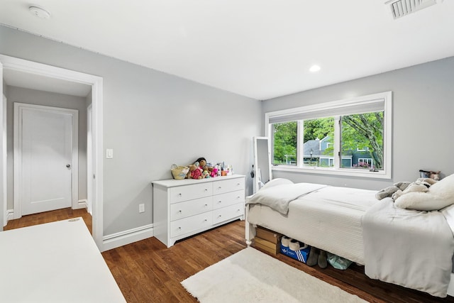 1 Berkley Ct, Briarcliff Manor, NY 10510 - bedroom featuring dark wood finished floors, baseboards, and recessed lighting