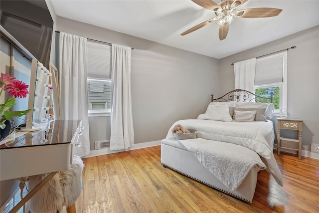 243 Albemarle Rd, White Plains, NY 10605 - bedroom featuring light wood finished floors, baseboards, and a ceiling fan