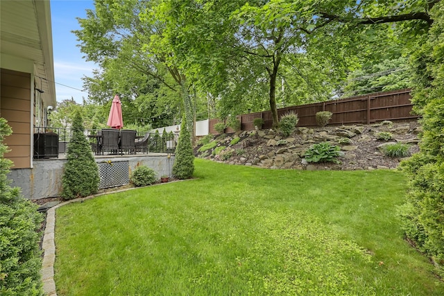 243 Albemarle Rd, White Plains, NY 10605 - view of yard featuring a deck