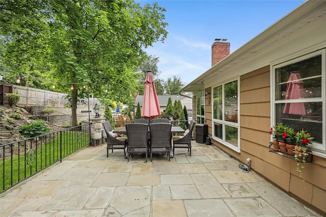 243 Albemarle Rd, White Plains, NY 10605 - view of patio featuring outdoor dining area