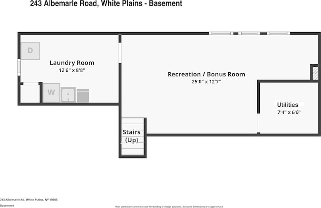 243 Albemarle Rd, White Plains, NY 10605 - room layout