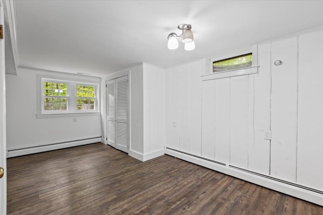 100 Schnackenberg Rd, Call Listing Agent, NY 12075 - unfurnished bedroom with a baseboard radiator and wood finished floors