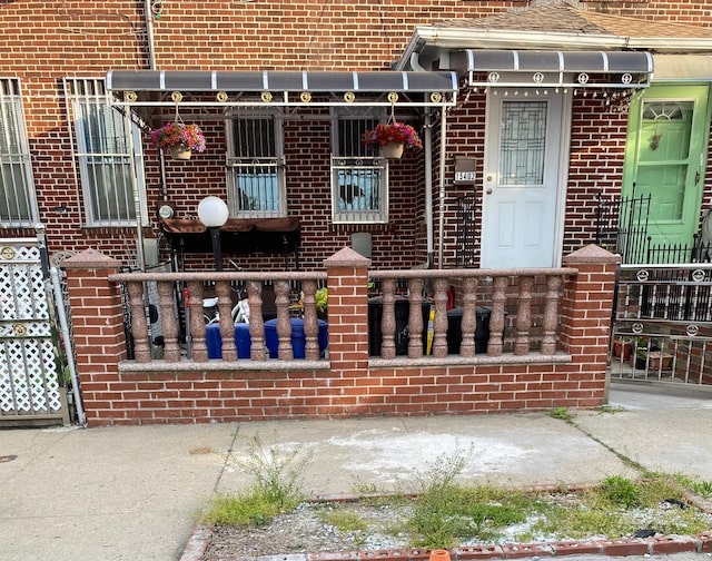 154-02 119th Ave, Jamaica, NY 11434 - entrance to property featuring brick siding
